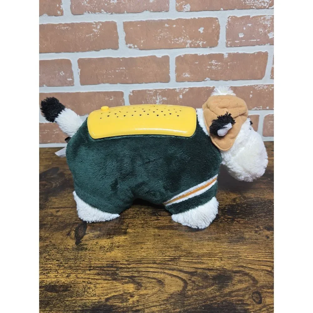 Green Bay‎ Packers Cow Plush Pillow Pets Dream Lites Working lights Without Tags